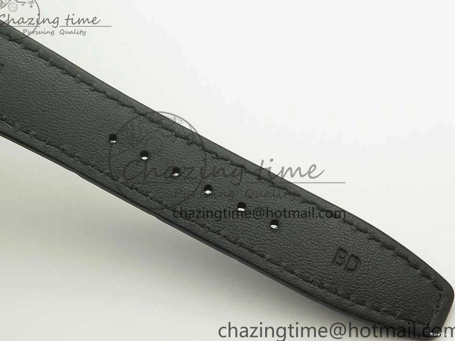 MIROTIME 0227 Sporty Portuguese Tourbillon IW504602 SS ZF Best Edition Blue Dial on Black Leather Strap 7175